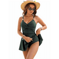 thumbnail image 3 of Women'S Swimsuit Tight Fit Backless Dark Green XXL, 3 of 6