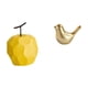 thumbnail image 1 of Escultura De Fruta De Porcelana, Adorno Coleccionable Para Mesa, Estatua Geométrica, Decoración Para Festivales, Oficina, Figura De Pájaro Dorado, Animal, Decoración Moderna Para El Hogar,, 1 of 8