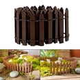 thumbnail image 5 of HONGDI 100cm*5cm Fairy Fence Miniature Garden Ornament Wood Picket Fence for Home Garden DIY, 5 of 9
