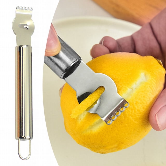 Cqxid Rasoir à Moins de 5$, Forme-Citron en Acier Inoxydable, Éplucheur de Citron, Éplucheur de Fruits