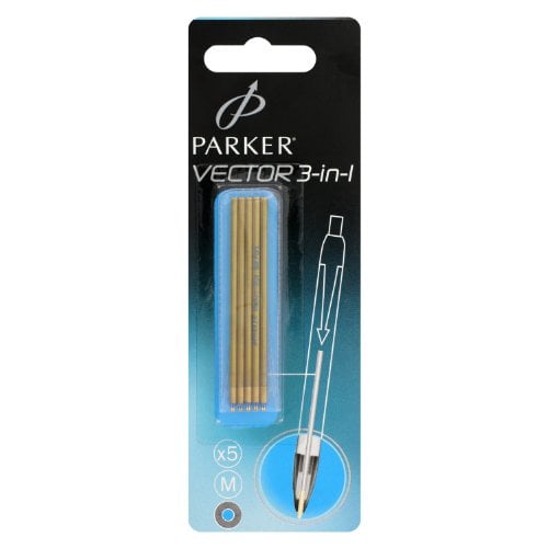 zak hoorbaar Uitgang Parker Vector 3-In-1 D1 Multi-Functional Refills, Blue Ink, Medium Point,  5/Pack | Walmart Canada