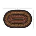 thumbnail image 6 of VHC Brands Heritage Farms Dining Table Placemat, Braided Jute, Oval, Red Black Tan. 12x19, 6 of 8