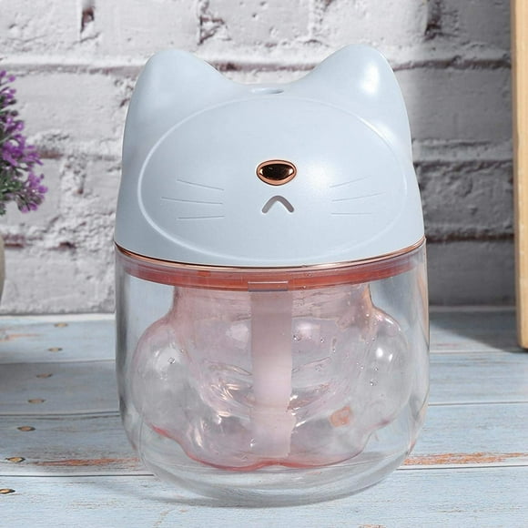 Air Nebulizer, Mini with Sweet Night Light 3 in 1 Air Humidifier, Mist Generator Cute Cartoon Cat Living Room for Home Study Room Bedroom(Grey, Pisa Leaning Tower Type)