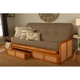 thumbnail image 6 of Pemberly Row Full-size Wood Futon Set with Storage and Stone Mattress, 6 of 18