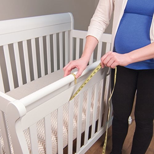 2PK For Wide Side Crib Rails Made to Fit Rails up to 18 Around Trend Lab Waterproof CribWrap Rail Cover