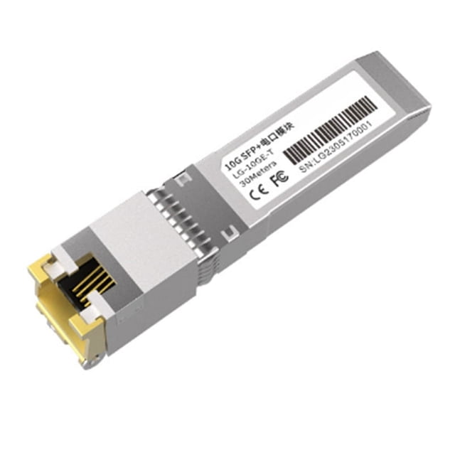 Module SFP+ 10G 10GbE Cuivre Modules SFP Port Optique Tourner vers RJ45 Port Ethernet Gigabit 1000M Module Émetteur-Récepteur