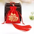 thumbnail image 2 of Drawstring Bags Multifunctional Small Gift Elegant Drawstring Bag Bags Perfume Satchel Pouches Household Decoration Cars Jewelries Pouch Red, 2 of 7