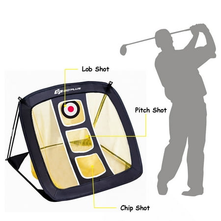 Pop Up Golf Chipping Net For Accuracy Swing Practice In Outdoor Carrying Bag