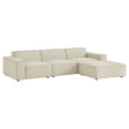 thumbnail image 2 of Restore 4-Piece Performance Fabric Upholstered Modular Sofa Set with Ottoman, 2 of 10