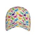 thumbnail image 2 of Balery Baseball Cap Adjustable Size for Running Workouts and Outdoor Activities All Seasons Dad Hat(Colorful Dinosaurs), 2 of 9
