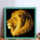 thumbnail image 2 of Kit Punto Cruz León Impreso Con Cuentas Bordado Parcial Arte Pared para El 9CT 45x47cm, 2 of 9