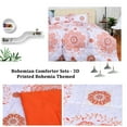 thumbnail image 7 of PiccoCasa 3 Pieces Bed in a Bag Comforter Set with 2 Pillowcases, Orange Queen, 7 of 7