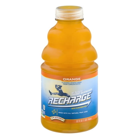 Recharge Orange Flavored Sports Drink, 32.0 FL OZ - Walmart.com