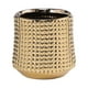 thumbnail image 1 of Kearding Maceta de cerámica blanca de buen tamaño para interior y exterior, maceta para plantas, maceteros de interior y exterior, florero, Jardín y Patio Oro Grande, 1 of 6