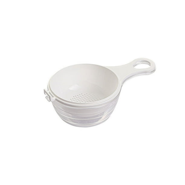 Inteprter Tamiz de harina de plástico para cocina, café, té, leche, Mini tamiz de malla, utensilios de cocina lavables, taza medidora, restaurante, Cocina y Comedor Inteprter HA065314-00