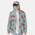 thumbnail image 2 of Balery Watermelon Sudadera ligera de manga larga con capucha y protección solar UPF 50+ para hombre y mujer, ideal para pesca y running-XX-Large, 2 of 7