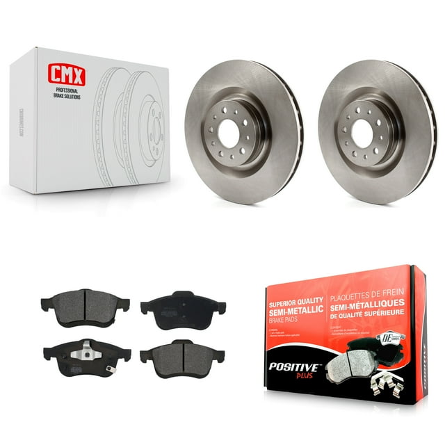 Transit Auto Front Disc Brake Rotors and Semi-Metallic Pads Kit for Car 2014-2020 Fiat 500L K8F-100244