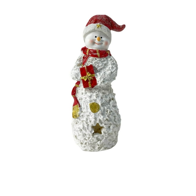 Adorno Navideño Grande de Copo de Nieve | Decoración Navideña Luminosa de Escritorio | Muñeco de Nieve Colgante Ideal para Viajes | Regalo Festivo para Niños y Adultos