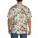 thumbnail image 3 of Balery Mushroom Garnish Camisa Casual de Manga Corta con Botones para Hombre, Texturizada, Estilo Cubano, para Playa, Verano-Large, 3 of 5
