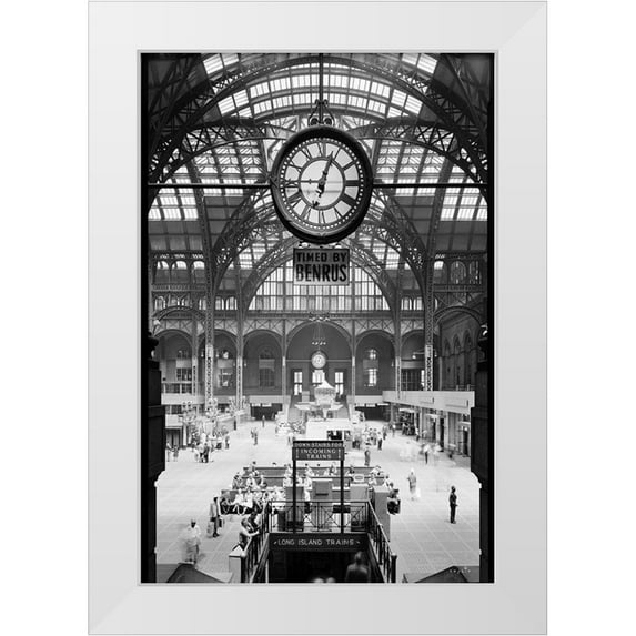 Sophie 6 23x32 White Modern Wood Framed Museum Art Print Titled - Grand Central