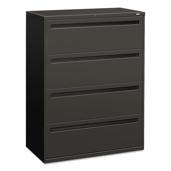Brigade 700 Series 42 in. x 18 in. x 52.5 in. 4 Legal/Letter-Size File Drawers Lateral File Cabinets - Charcoal