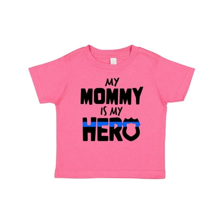 

Inktastic My Mommy is My Hero Police Officer Family Gift Baby Boy or Baby Girl T-Shirt