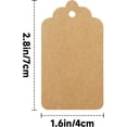 thumbnail image 2 of Kraft Paper Gift Tags, Blank 50 Pcs Brown 1.6X2.8 Inch Wrapping Tags for Presents Brown 1.6x2.8 Inch, 2 of 7