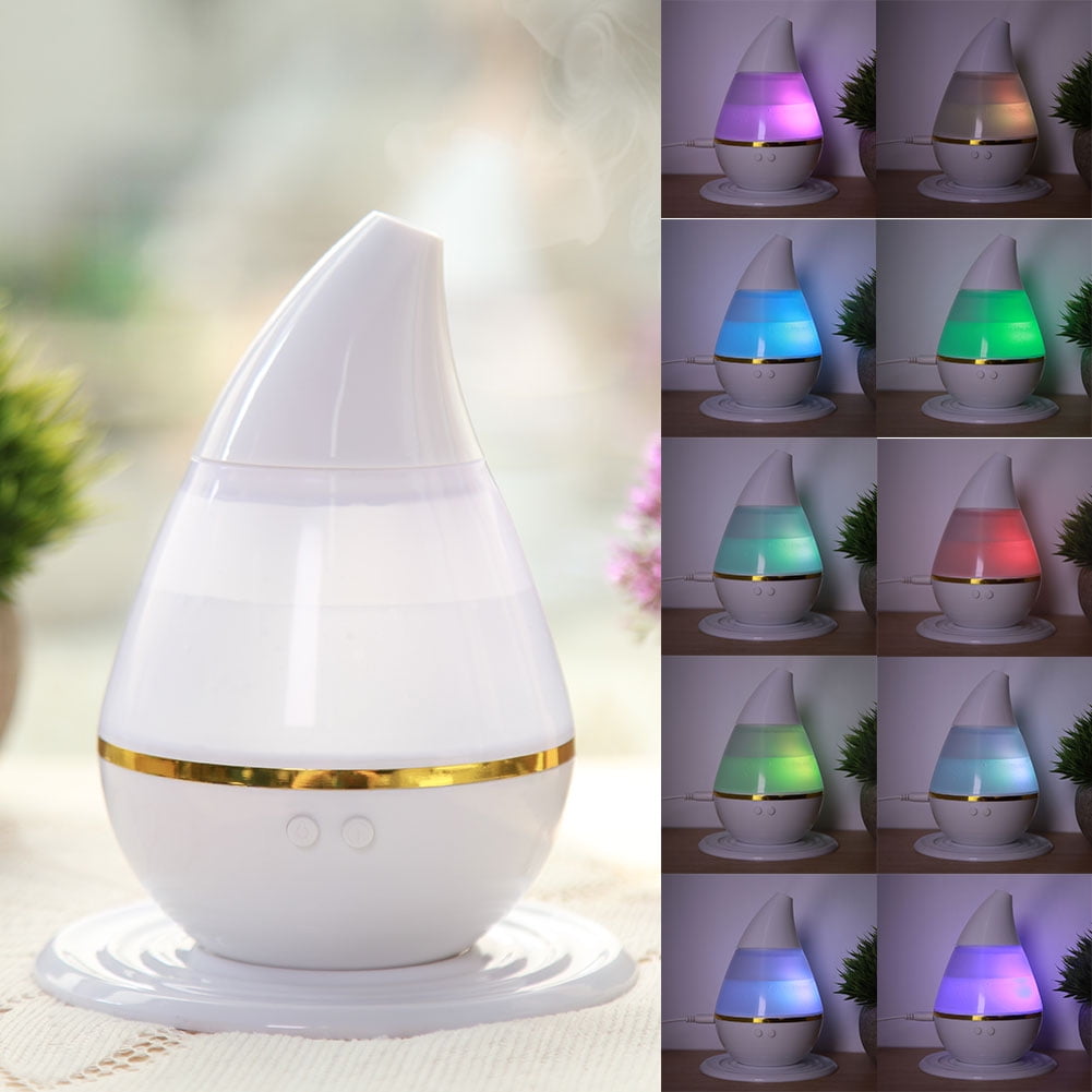 LHCER Cool Mist Humidifier Essential Oil Diffuser 7 LED Light Colors