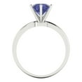 thumbnail image 4 of 1.5 ct Round Cut Simulated Tanzanite Solitaire Engagement Ring for Women in 18K White Gold, 4 of 5