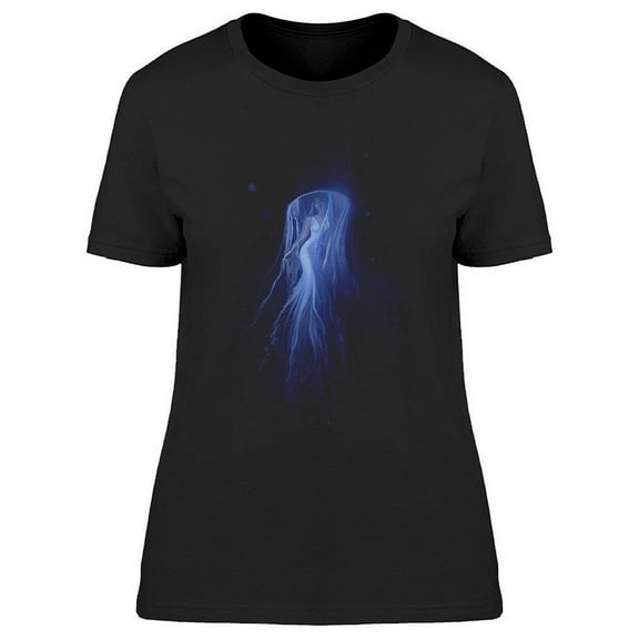 Stylish Mermaid Bride Underwater T-Shirt Women -Image by Shutterstock, Female Medium