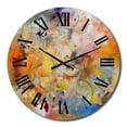 thumbnail image 2 of Designart "Whirling Color Dance VII" Minimalism Oversized Wall Clock, 2 of 5