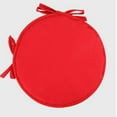 thumbnail image 2 of 30 / 38cm Bistro Round Chair Cushion Cushions Solid Round Tied Kitchen Dining Room Removable Bistro Circular Chair Cushion, 2 of 6
