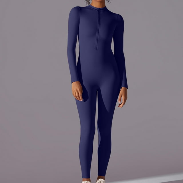 LSLJS Women's Summer Leisure Tight Breathable Comfortable Exercise Solid Color Yoga Jumpsuit Pants, One Piece Bodysuit