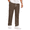 Brown, variant on Men's Casual Pleated Chino Pants Elastic Waist Drawstring Lightweight Pants with Pockets