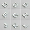 thumbnail image 7 of Walbest 1PC 3D Chrome Car Emblem Sticker Alphabet Letter Number Symbol Badge Decal, 7 of 7