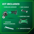 thumbnail image 5 of Metabo HPT 36V Angle Grinder Tool Only, 6-In, G3615DVFQ6, 5 of 15