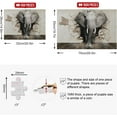 thumbnail image 3 of FREEAMG Elephant Coming Out of The Walls 3D Rendering 500 Piece Jigsaw Puzzle, Wall Artwork Puzzle Games for Adults Teens 20.5" L X 14.9" W, 3 of 7