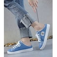 thumbnail image 5 of Women's Slip on Sneakers Canvas Slip ons Shoes Fashion Comfortable Mules Womens anti slip Loafers Casual Backless Shoes, 5 of 14