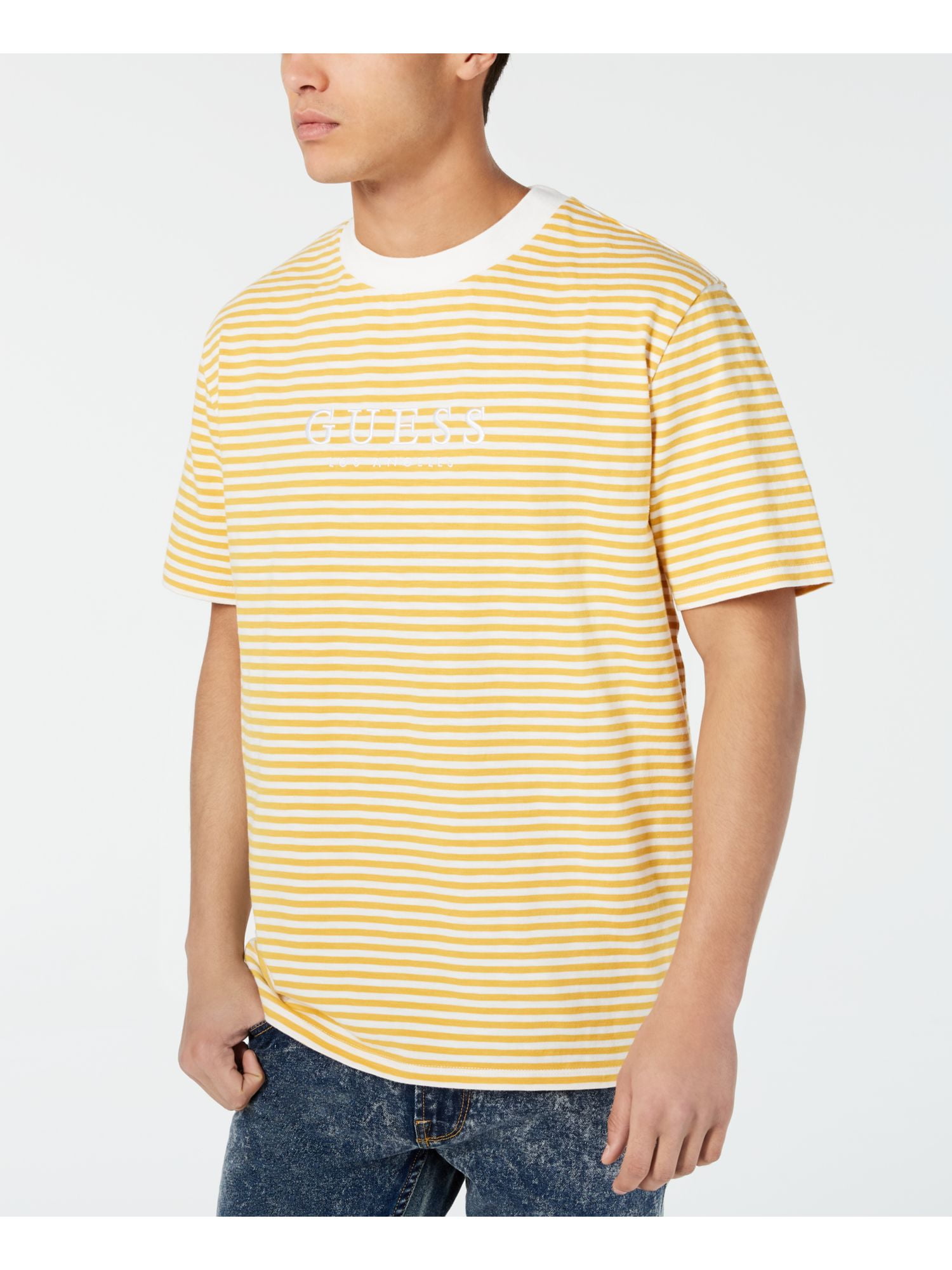 guess t shirt women's striped