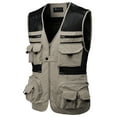 thumbnail image 1 of H2H Mens Active Fishing Vests Quick Dry Breathable Multi Pocket Mesh Jackets Photography Hiking Vest (CMOV060), 1 of 6