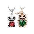 thumbnail image 1 of "Collar Jack Skellington Y Oogee Boogie Set Plateado Y Dorado ", 1 of 3