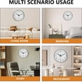 thumbnail image 6 of Cterwk 8 Inch Wall Clocks Battery Operated Clock Quartz Movement Decorative Clock for Office School Home Bedroom Kitchen, 6 of 7