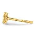 thumbnail image 2 of 14K Yellow Gold Ring Band Themed Open Back Polished X-O, Size 7, 2 of 4