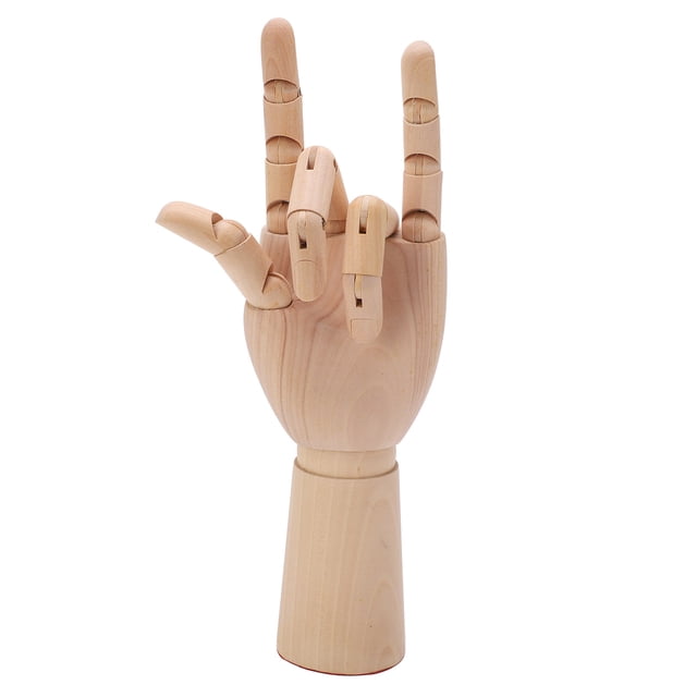 Wood Hand,Wooden Hand Model Movable Drawing Mannequin Mannequin Hand Professionally Tested