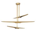 thumbnail image 3 of Regina Andrew 16-1081 Concorde 6 Light 38" Wide Linear Chandelier - Brass, 3 of 7