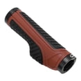 thumbnail image 3 of paire de poignées de guidon de vélo antidérapantes en caoutchouc pour vélos de route et de montagne, marron et noir, 3 of 4