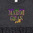 thumbnail image 4 of Inktastic Mardi Gras Let the Good Times Roll Girls Baby Dress, 4 of 5