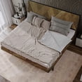 thumbnail image 3 of RORNS Gazelle Solid Wood Platform Bedframe With Headboard - Queen - Walnut, 3 of 8