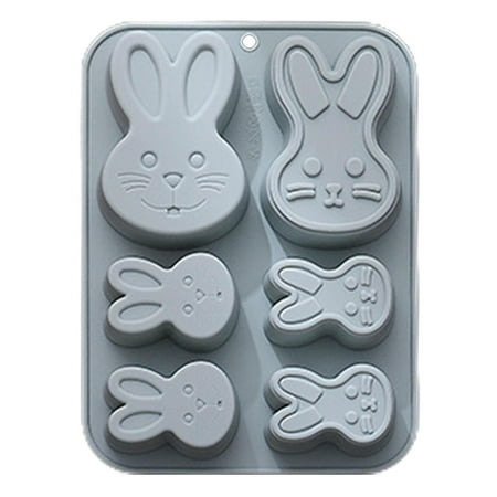 

Goxfaca Bunny Baking Molds | 6 Kinds Silicone Complementary Food Making Mold | Multifunctional Soap Making Supplies for the Home Food Store Dessert Shop and Bakery