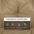 thumbnail image 3 of Resenkos Patio Chair Cushions, Outdoor Chair Pads,59" x 38" Tufted Bench Cushion for Outdoor Furniture, 3-Seater Replacement, Khaki, 3 of 11